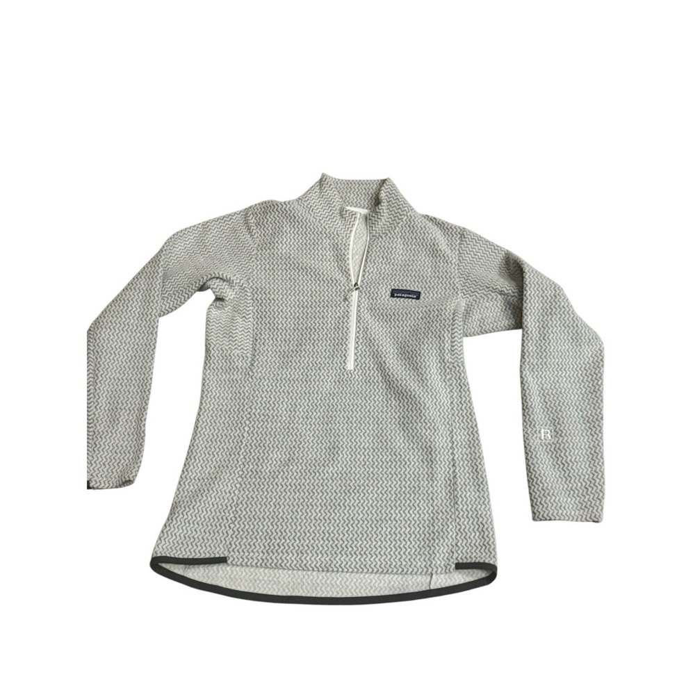 Patagonia Women's R1 Air 1/2-Zip Pullover Size Medium Color Wool White